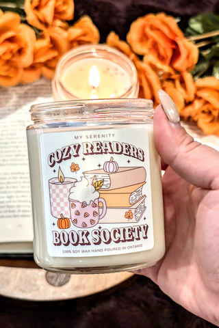 Cozy Readers Book Society Candle