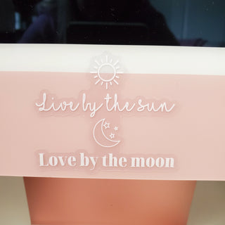 Live by the sun - Clear Sticker