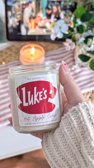 Luke's Hot Apple Cider Candle, Gilmore Girls inspired 