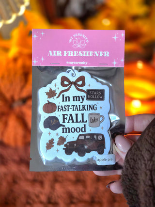 In my fast-talking Fall mood, gilmore girls air fresheners 