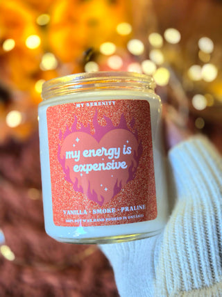 Life of a Showgirl Collection by My Serenity Shop – three Taylor Swift inspired candles (Ready For My Showgirl Era, My Energy is Expensive, Your Energy is a Luxury Item) with new Swiftie air fresheners – online exclusive drop.
