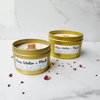 Rose Water + Musk Candle